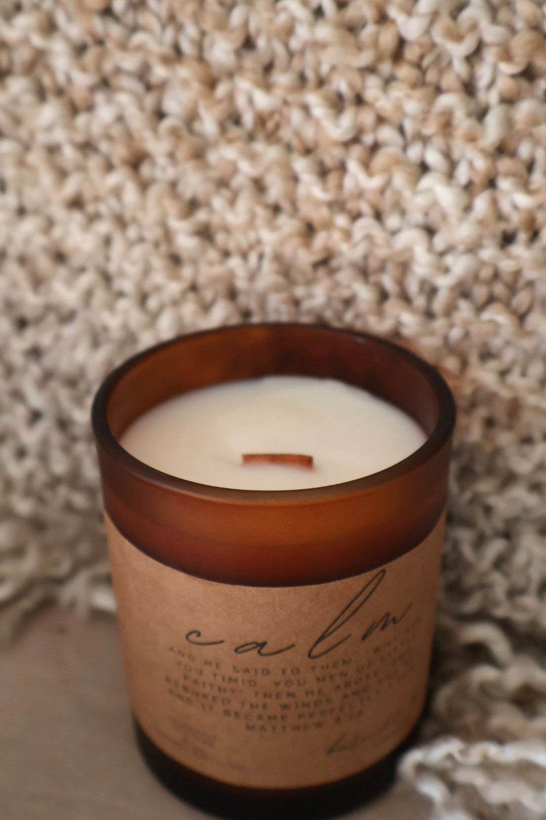 CALM Matthew 8:26 Candle