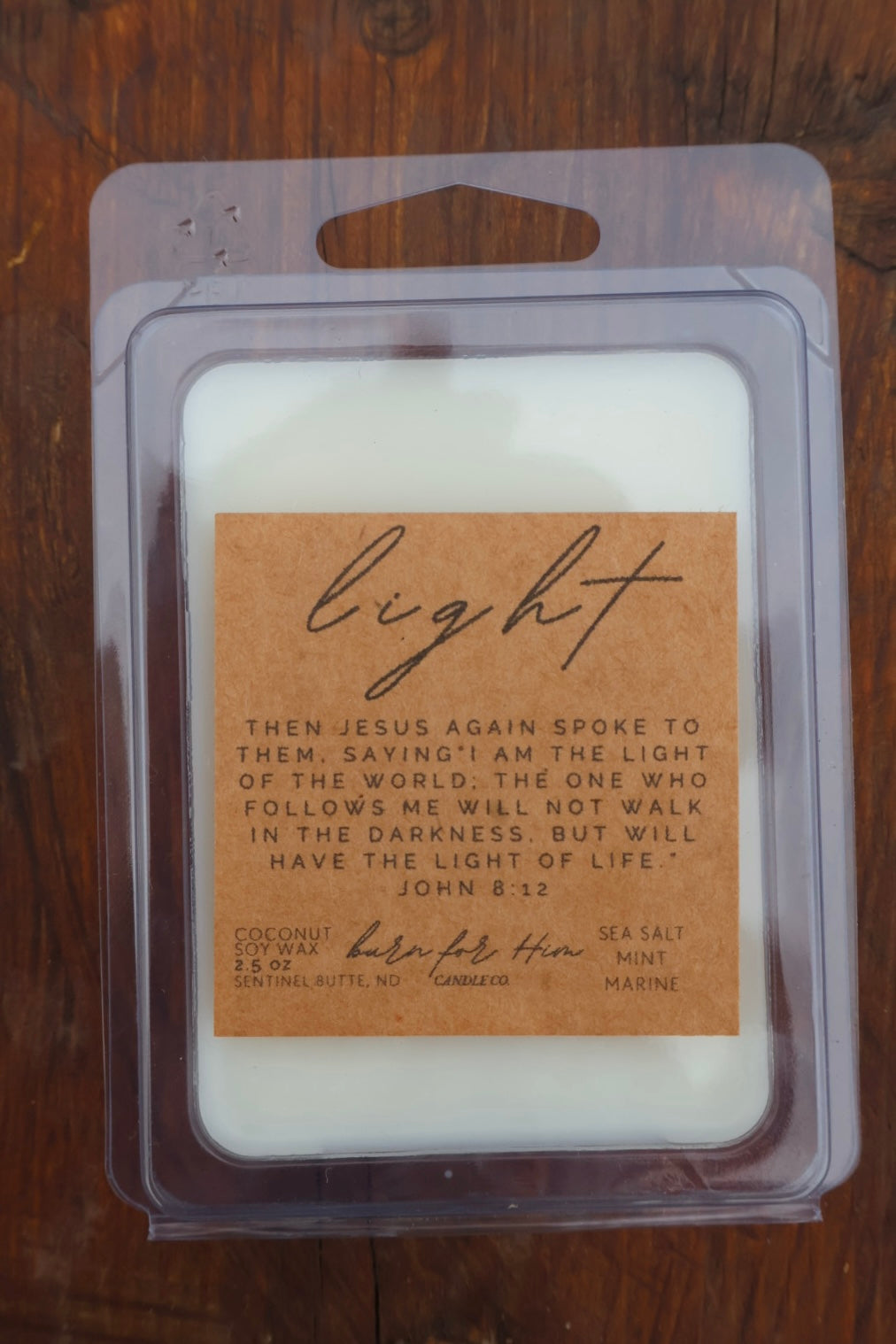 LIGHT John 8:12 Wax Melt