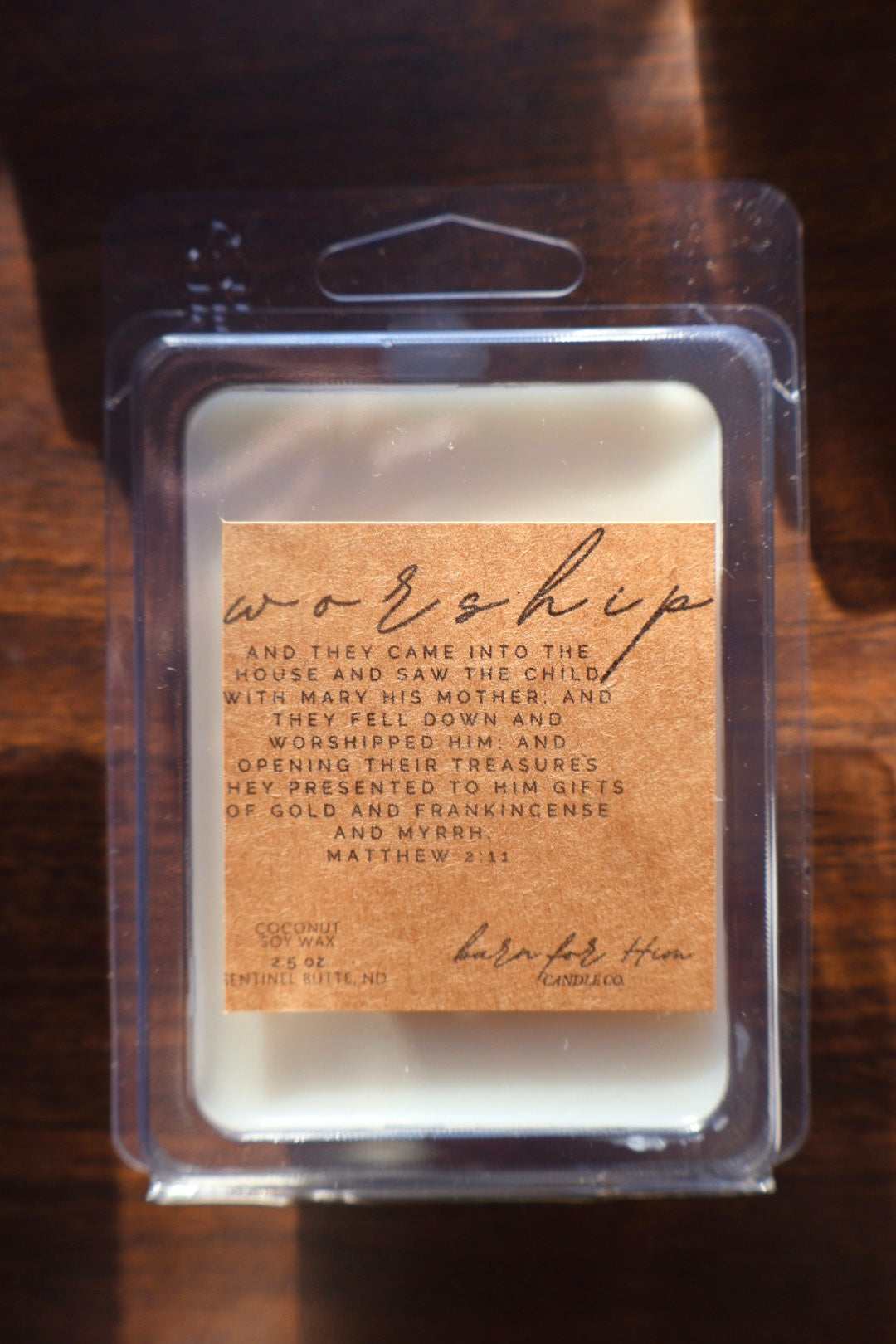 WORSHIP Matthew 2:11 Wax Melt