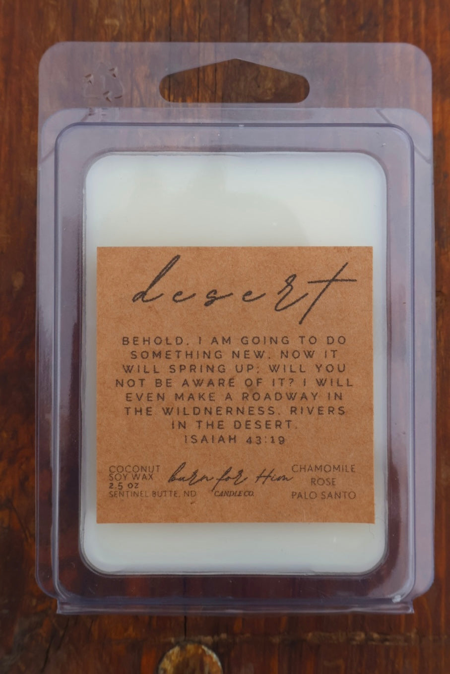 DESERT Isaiah 43:19 Wax Melt
