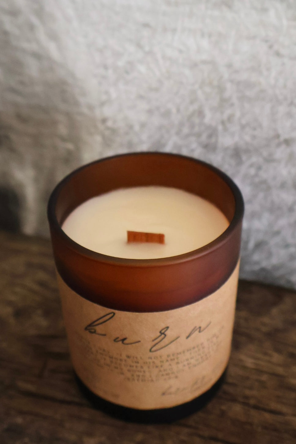 BURN Jeremiah 20:9 Candle