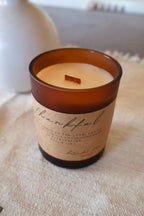 THANKFUL Psalm 118:1 Candle