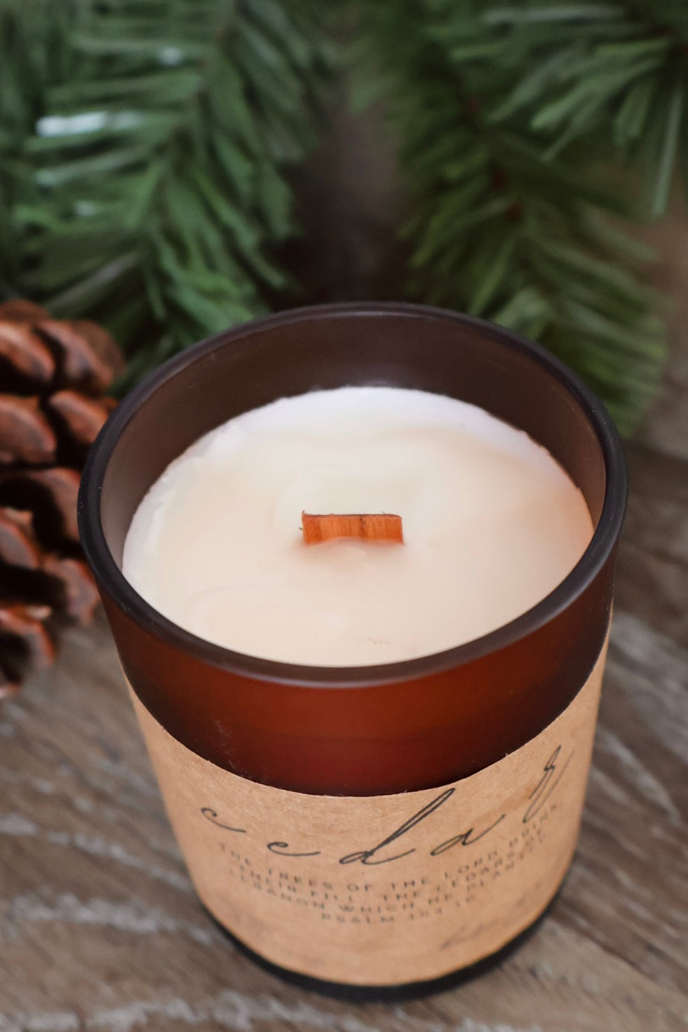 CEDAR Psalm 104:16 Candle