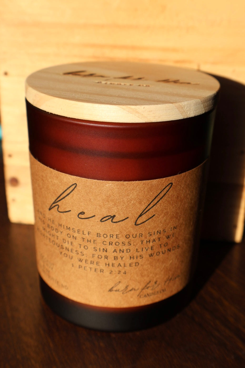 HEAL 1 Peter 2:24 Candle