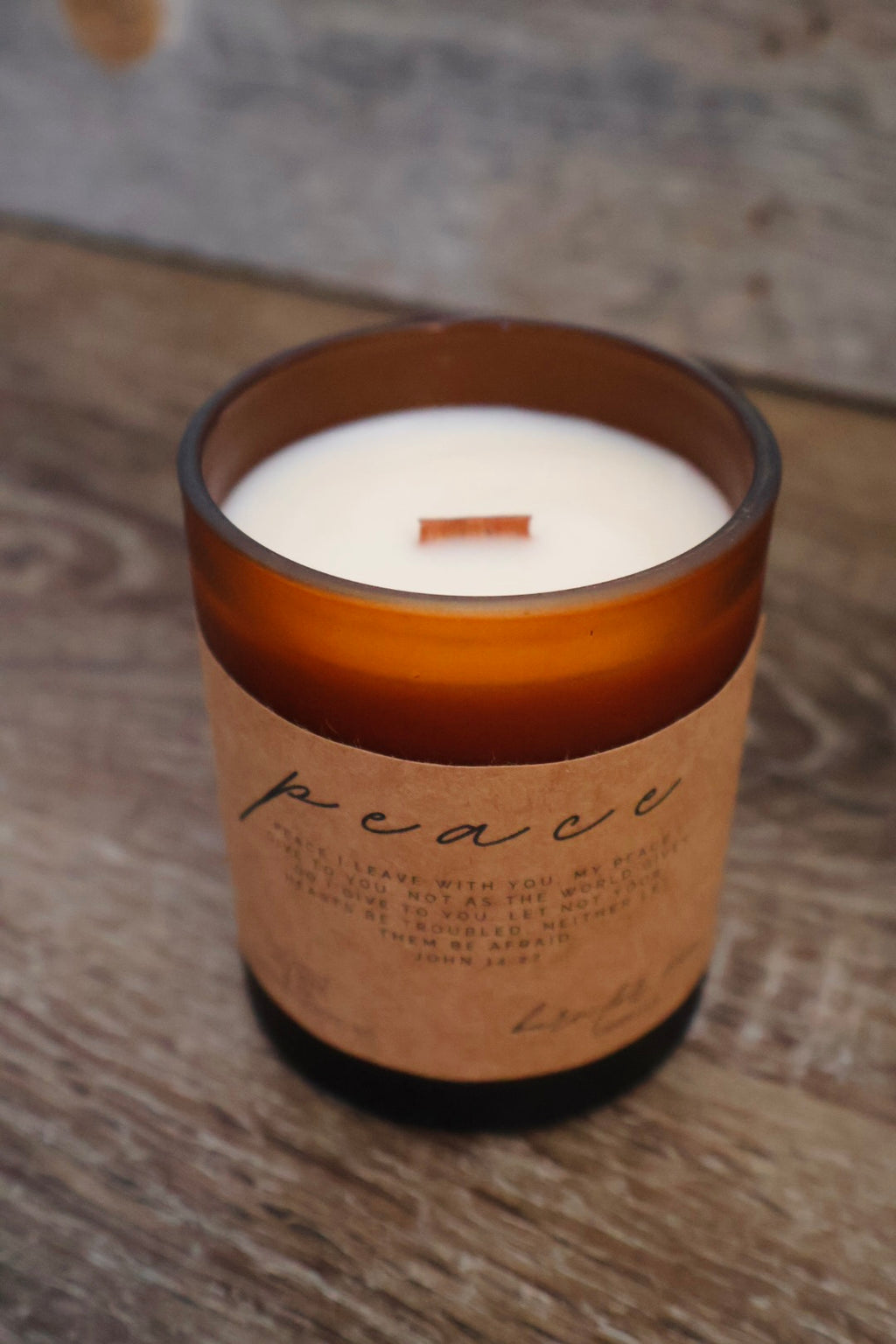 PEACE John 14:27 Candle