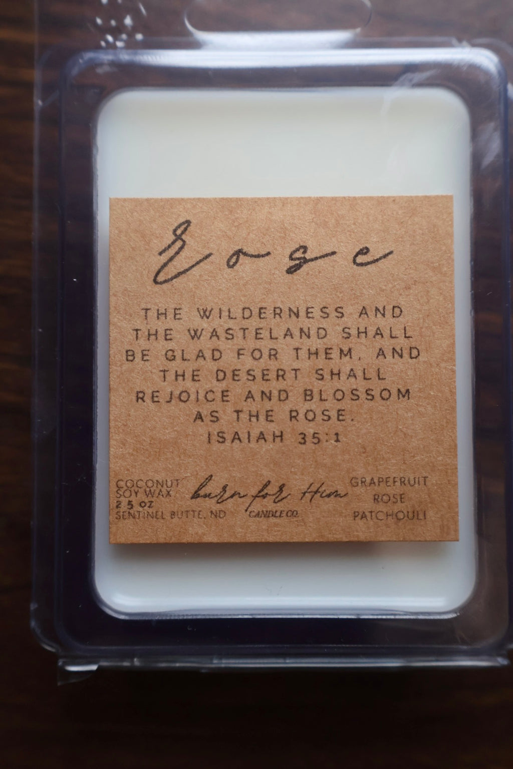 ROSE Isaiah 35:1 Wax Melt