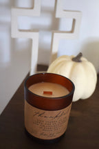 THANKFUL Psalm 118:1 Candle