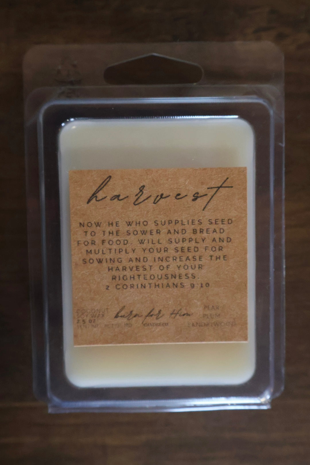 HARVEST 2 Corinthians 9:10 Wax Melt