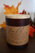 FALL Isaiah 40:8 Candle