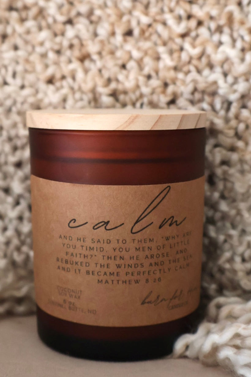 CALM Matthew 8:26 Candle