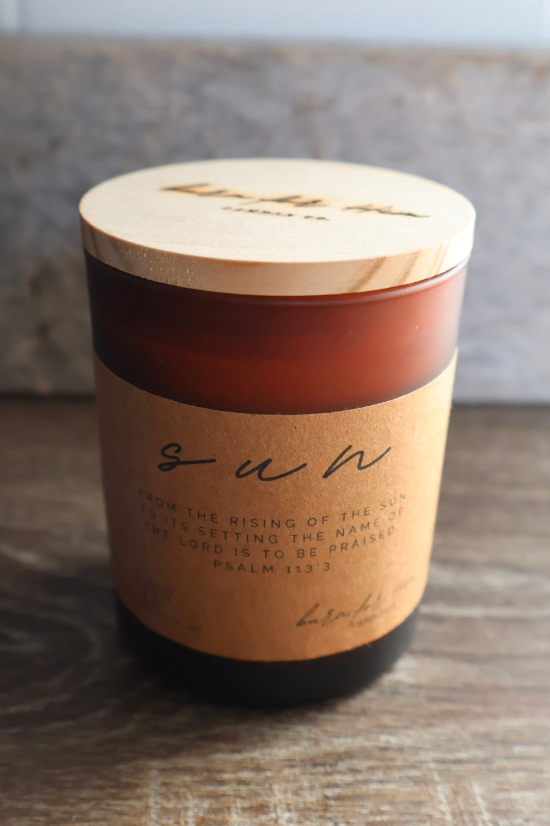 SUN Psalm 113:3 Candle