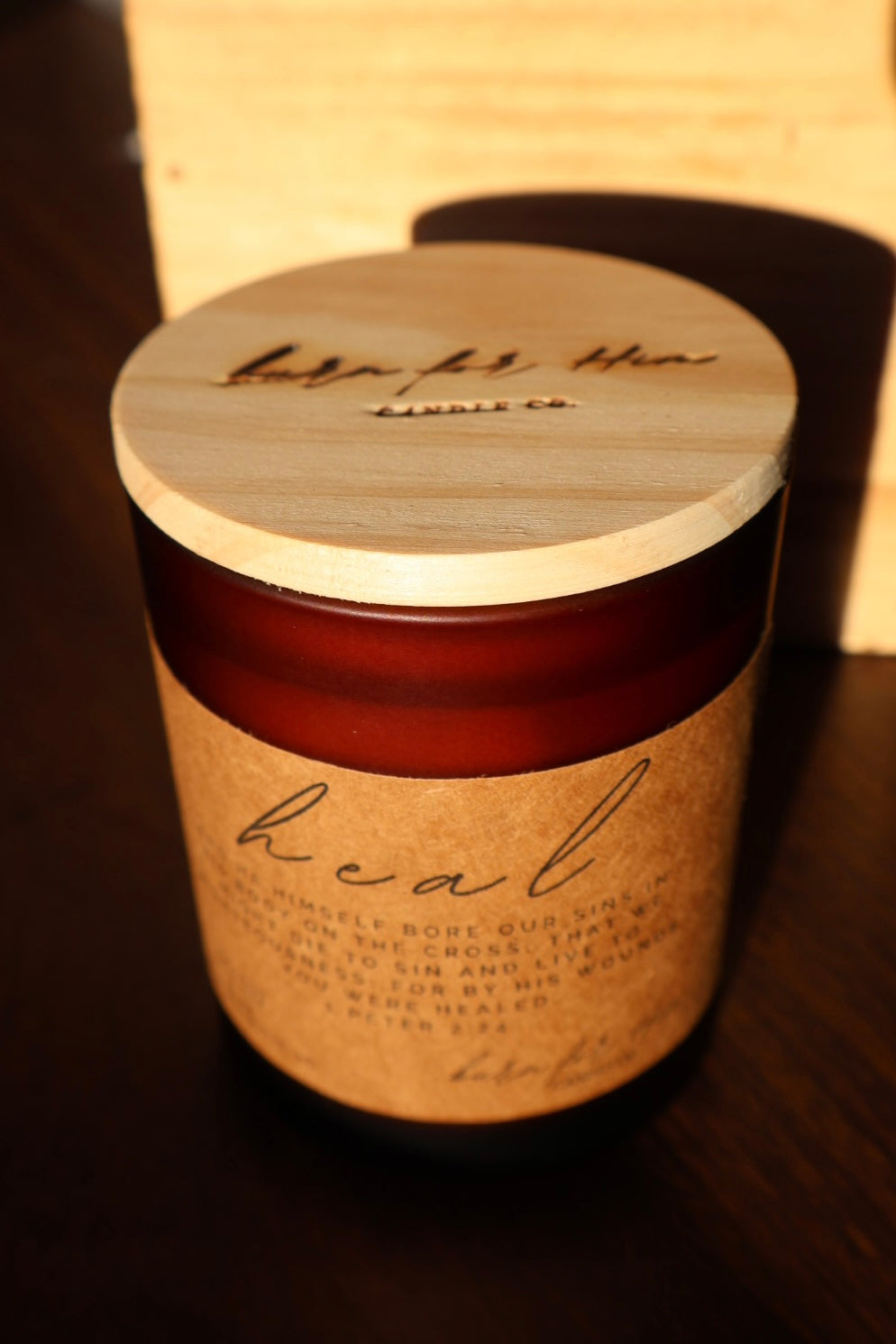 HEAL 1 Peter 2:24 Candle